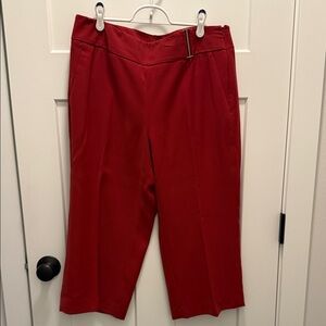 White House Black Market Rust Capris